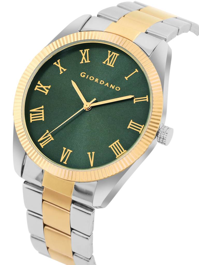 Giordano Classic Formal Analog Watch For Men With Stainless Steel Strap And Roman Numeric Indices -Gz-50112 : GZ-50112-88