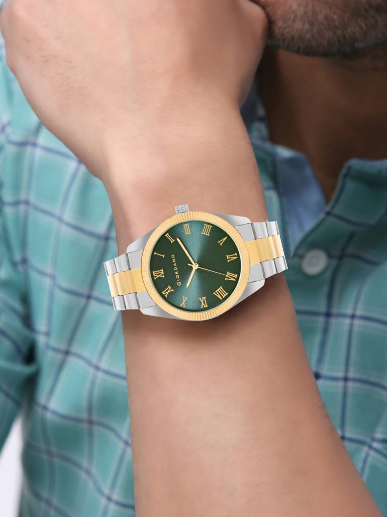 Giordano Classic Formal Analog Watch For Men With Stainless Steel Strap And Roman Numeric Indices -Gz-50112 : GZ-50112-88