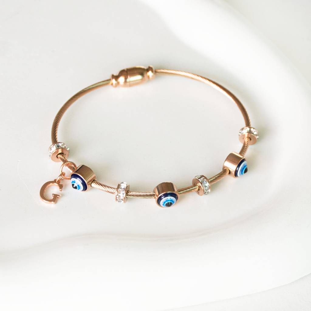 Classic-Evil-Eye-With-Personalized-Initial : BGR267F
