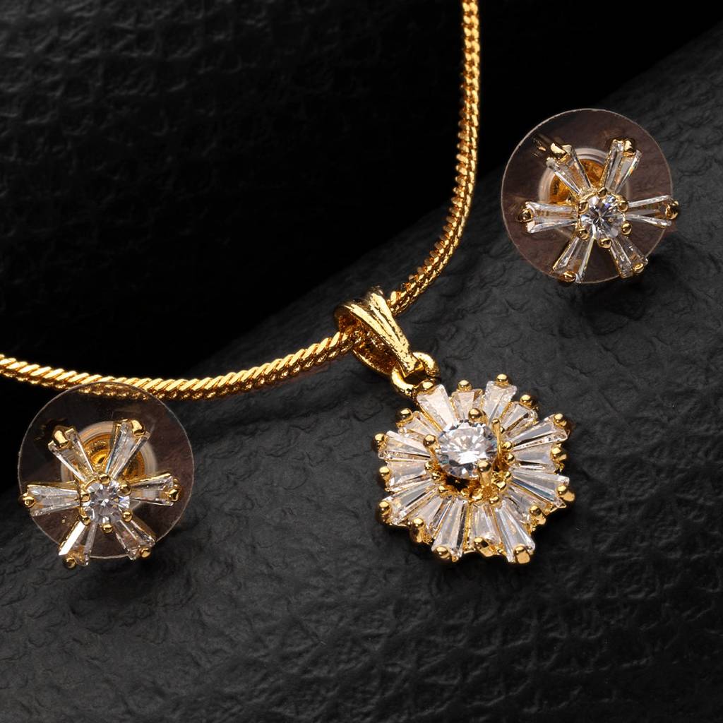 Gardenia Grace Pendant Set ( Gold) : PG006