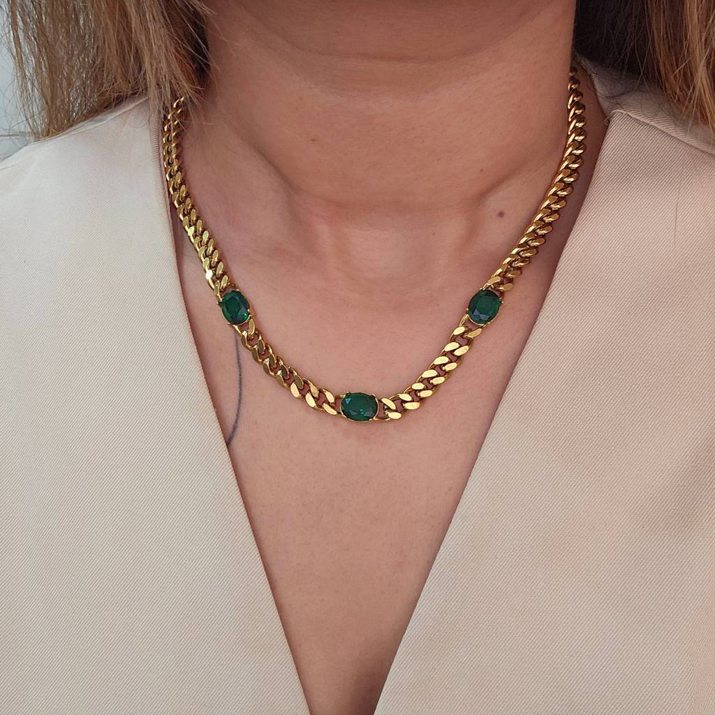 Gia Cuban Link Necklace : TAA-9777537909014-NECKLACE