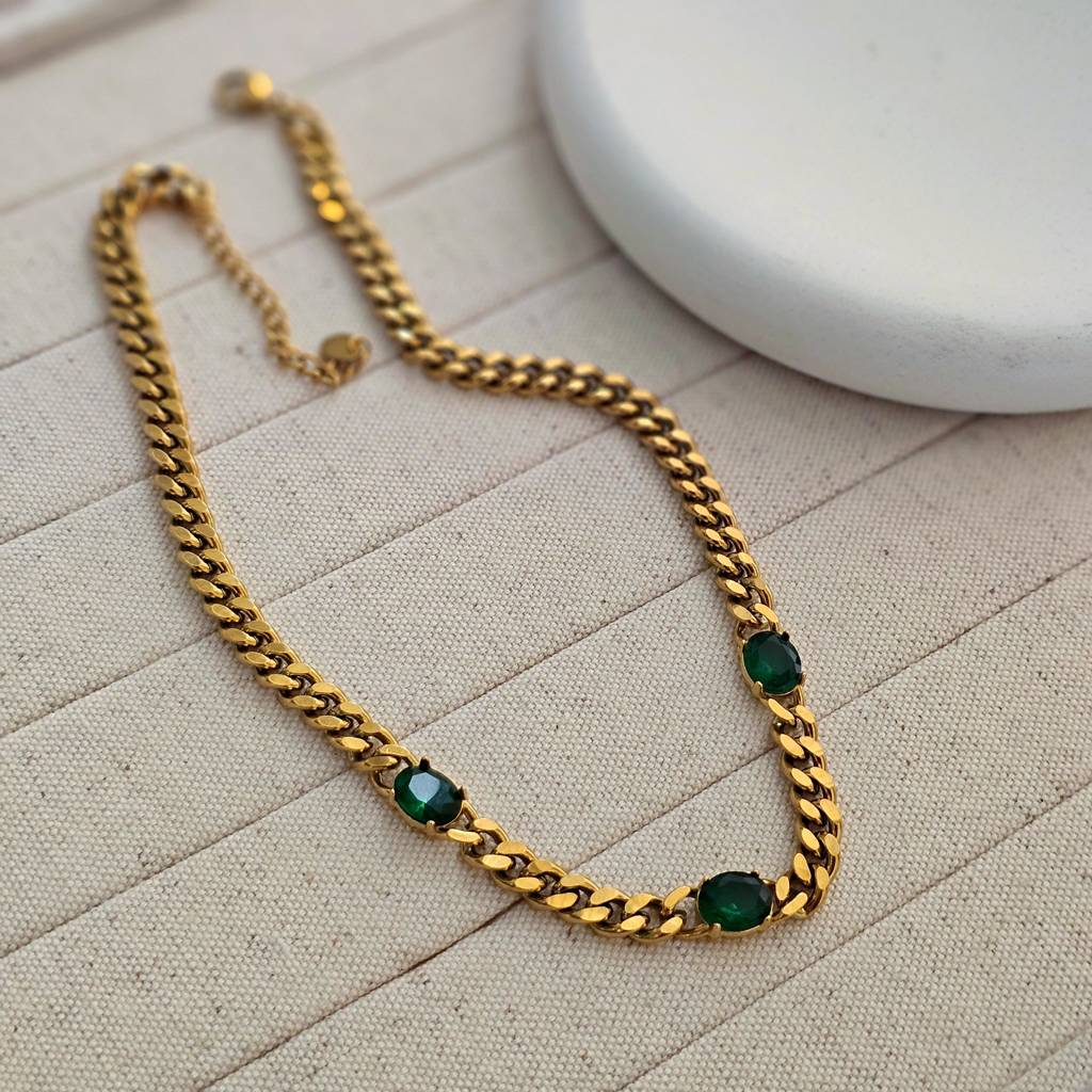 Gia Cuban Link Necklace : TAA-9777537909014-NECKLACE