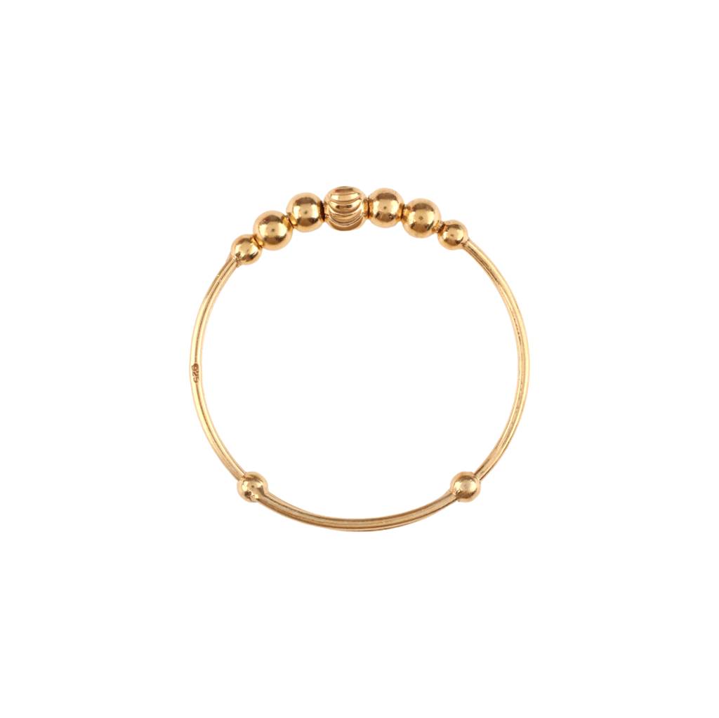 Golden 925 Silver Adjustable Kids Bangle : Golden925silverAdjustablekidsBangle
