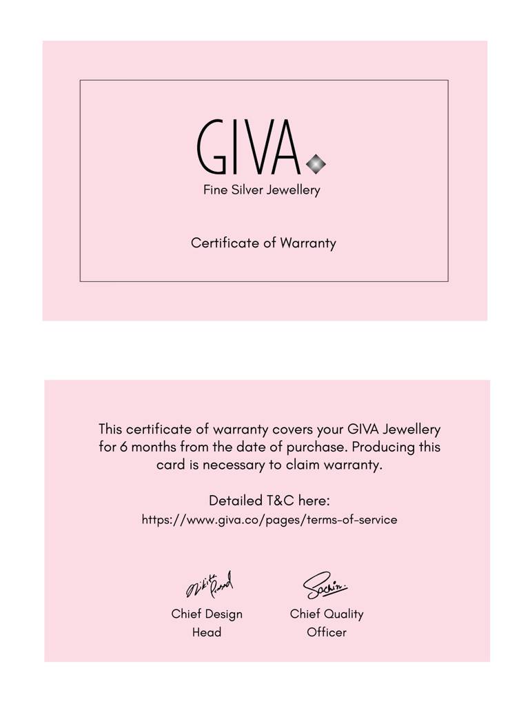 Giva 925 Silver Rose Gold Round Shine Chain : CH091