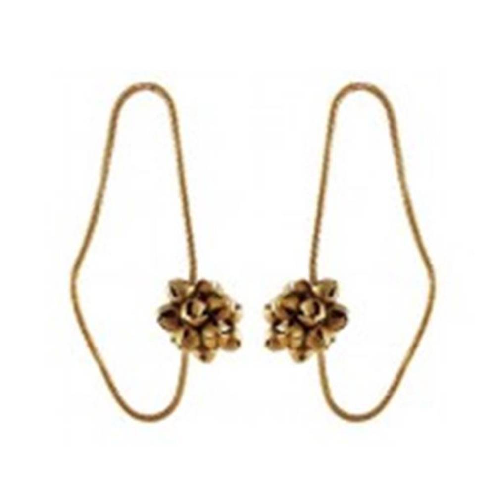Gold Plated Ghungroo Kanuti Earring : H12290