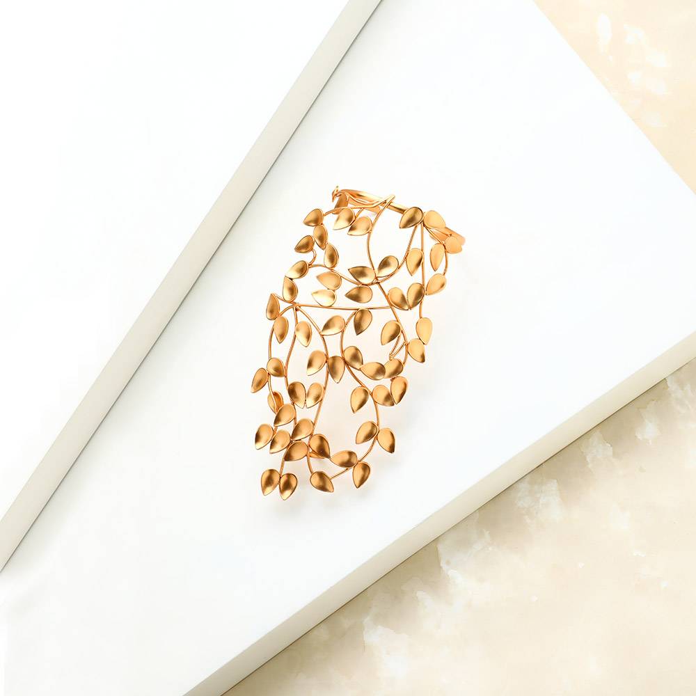 Gold Leaves & Vine Hathphool Worn By Nargis Fakhri : H13001