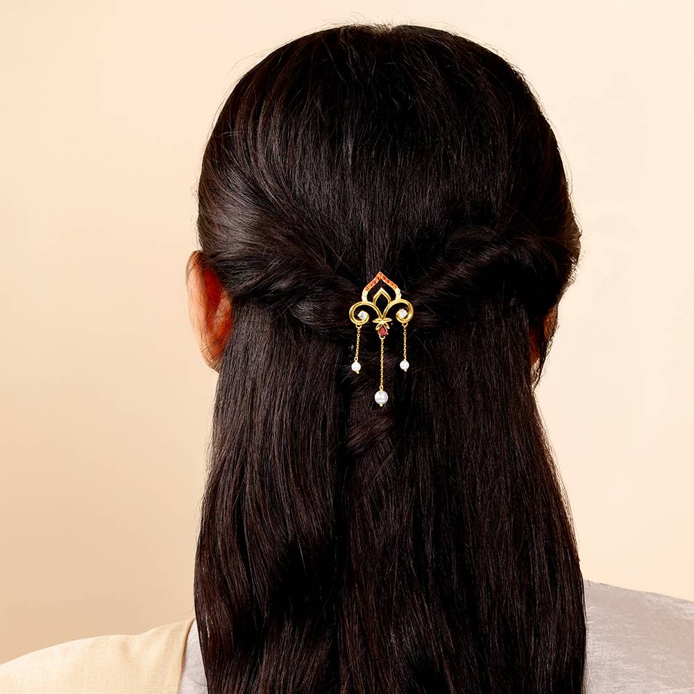 Golden Kali Hair Pin| Hairpin For Women & Girls : HA001