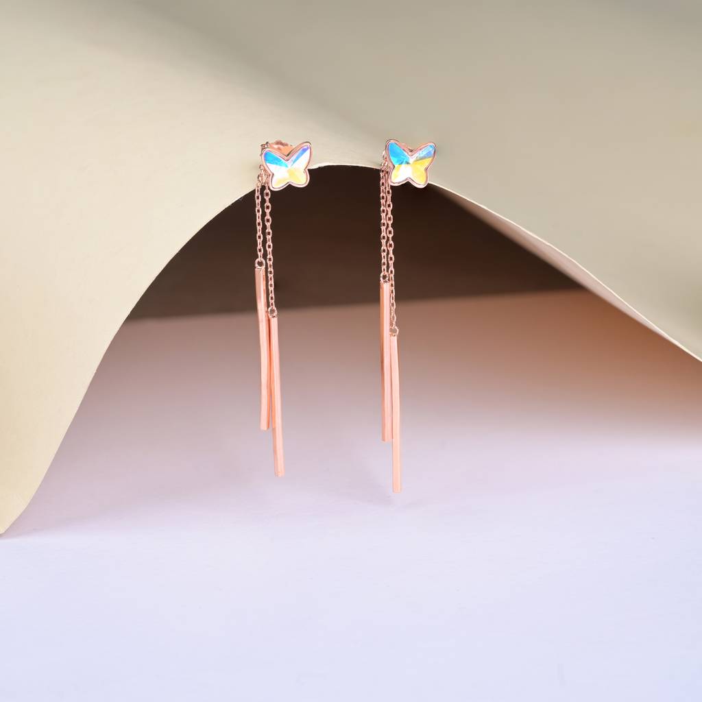 Butterfly Drop Earrings : HFER1250