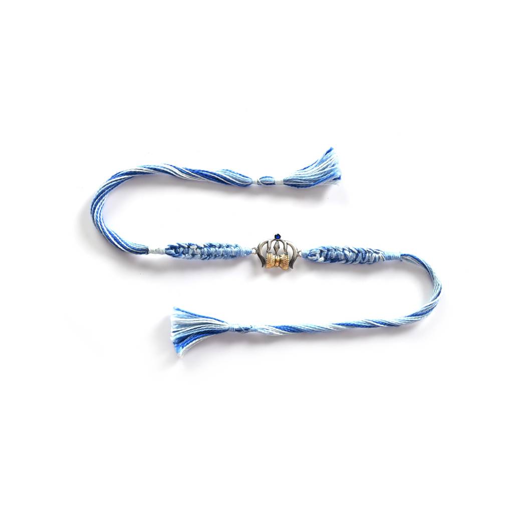 Handcrafted Shiva Rakhi In 925 Silver : HFRA023