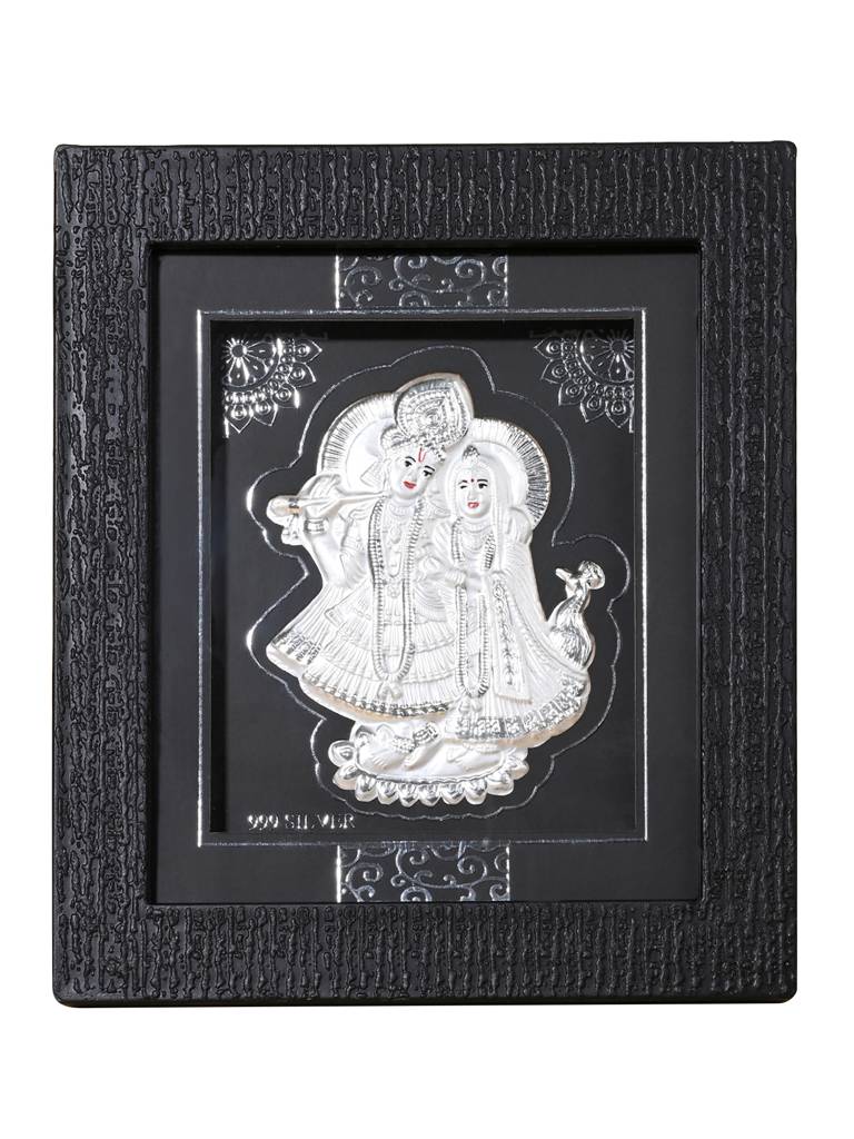 999 Silver Radha Krishna Eternal Love Idol : HGFT36