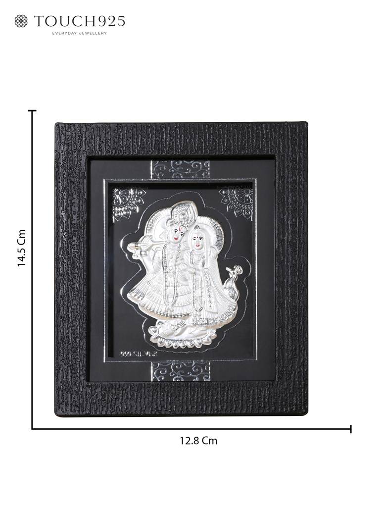 999 Silver Radha Krishna Eternal Love Idol : HGFT36