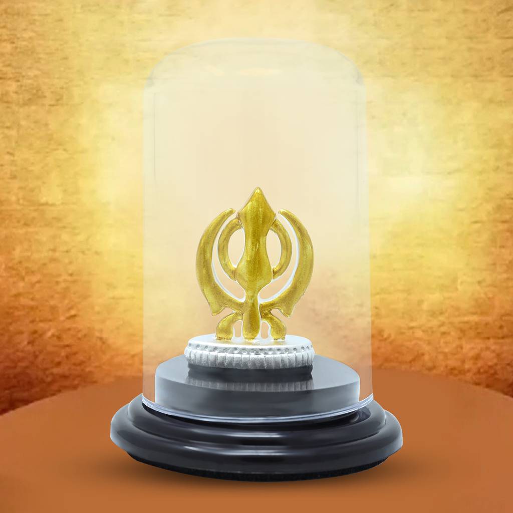 Touch925 999 Silver Sikh Khanda Elegance Idol : HI8