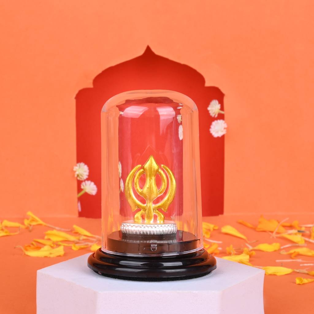 Touch925 999 Silver Sikh Khanda Elegance Idol : HI8