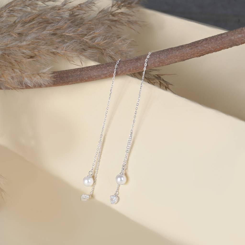 Pearl Threader Earrings : HIER1295