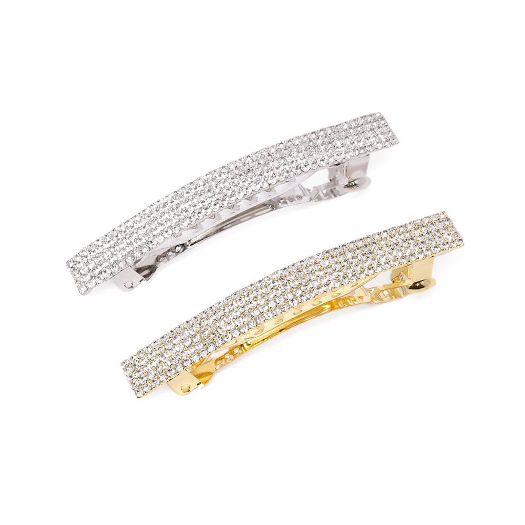 Women Set Of 2 Embellished French Barrette : HMBS009