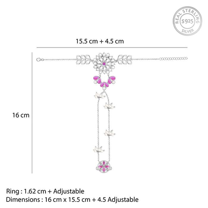 925 Silver Din Shagna Da Haathphool For Women : HP03