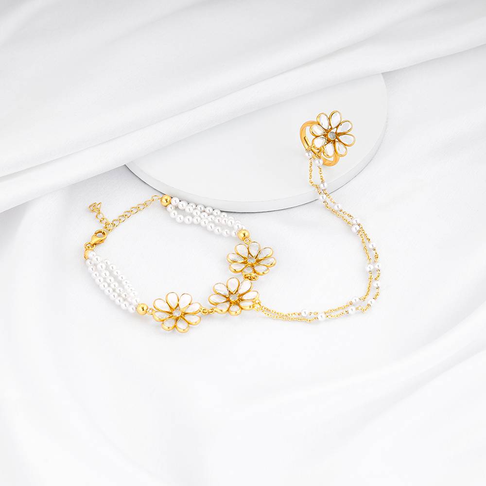 Giva 925 Sterling Silver Naatu Naatu Haatphool| Gift For Women & Girls : HP04