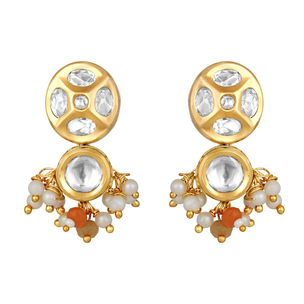 Micron Gold Polish Onyx Mosanite-Necklaces : HRNS-256