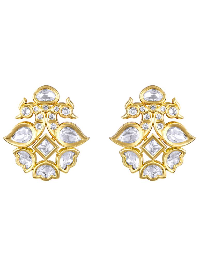 Micron Gold Polish Zirconia Agate Pearl Jewellery Sets : HRNS304