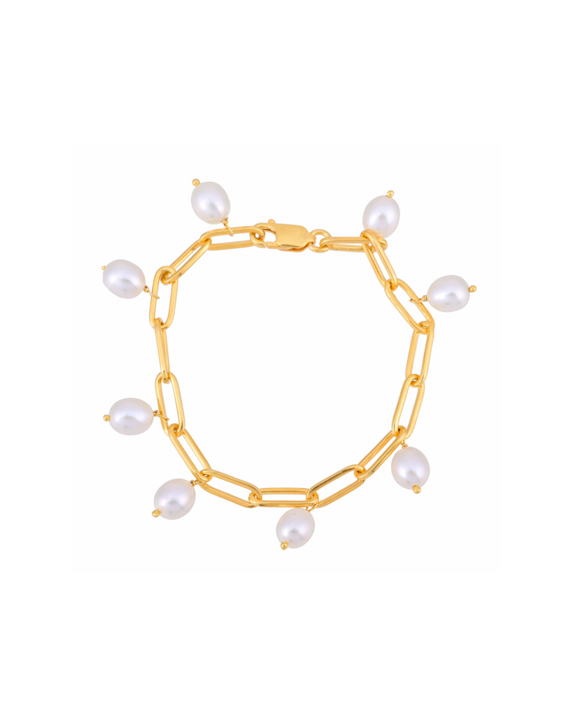 Pearl Charm Bracelet : HRT-BR-08