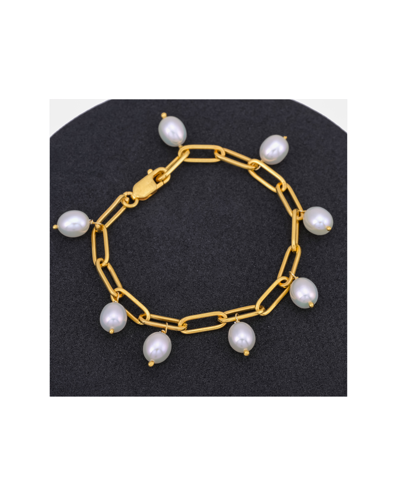 Pearl Charm Bracelet : HRT-BR-08