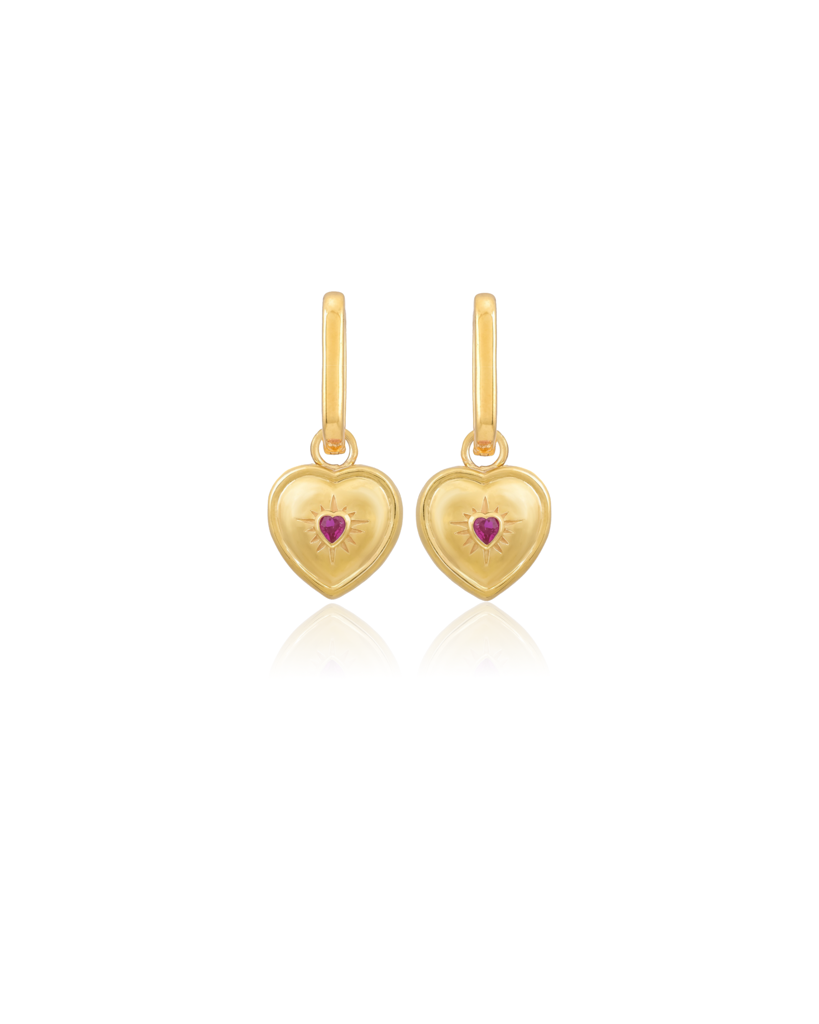 Serenity Heart Earrings : HRT-ER-03