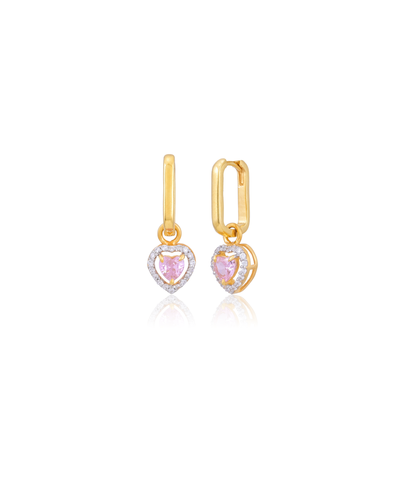 Radiance Heart Earrings : HRT-ER-07P