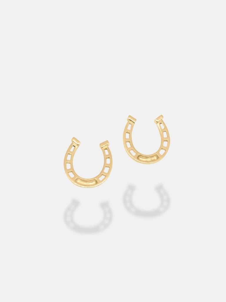 Stac Horseshoe Stud Earrings
