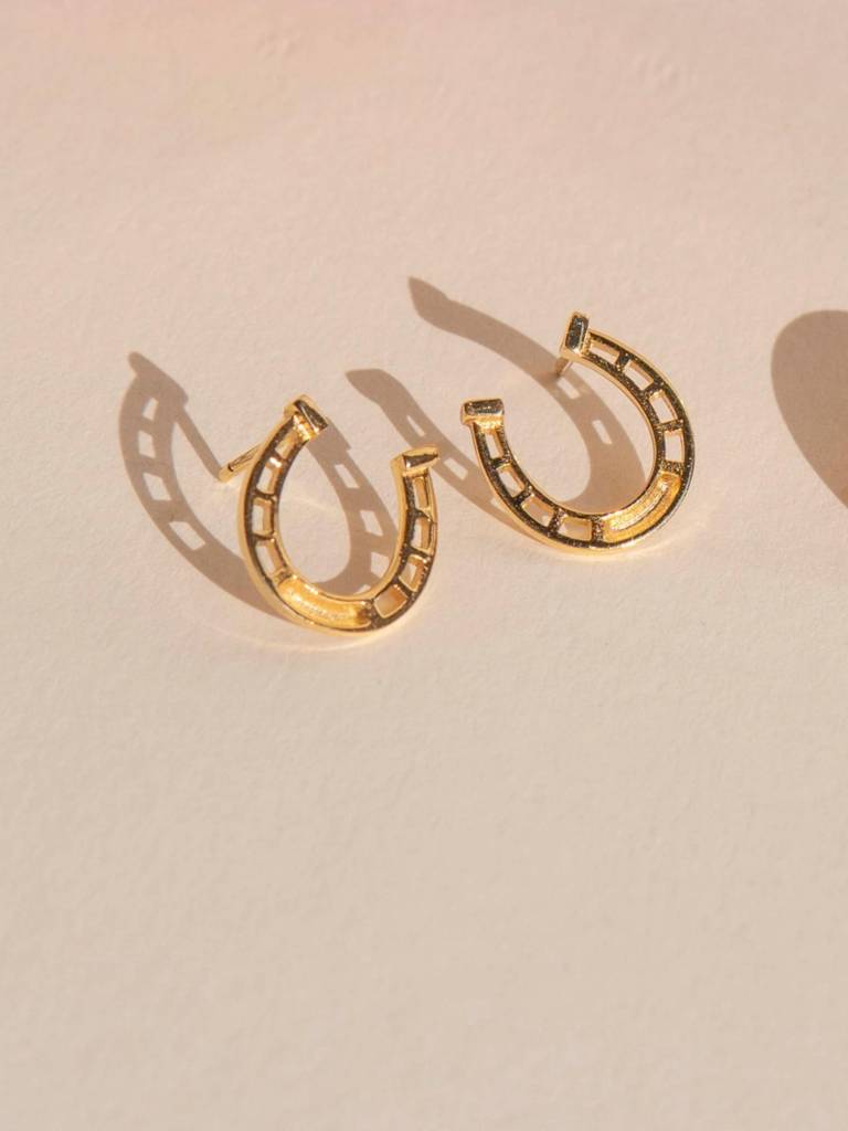 Stac Horseshoe Stud Earrings