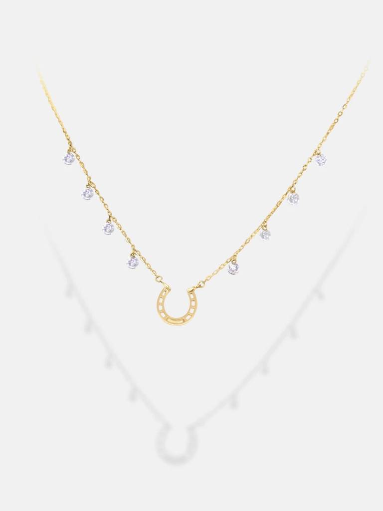 Stac Horseshoe Diamond Necklace