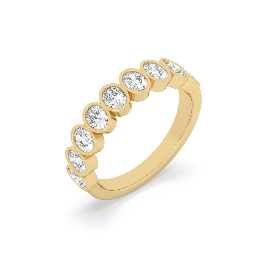 Oval Bezel Half Ring : SFJ0524LR-019