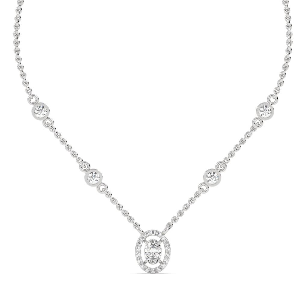 Muzhir Oval Necklace : SFJ0524NK-012