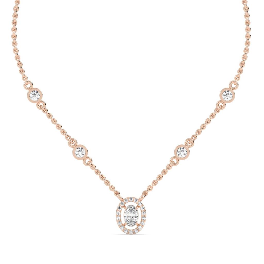 Muzhir Oval Necklace : SFJ0524NK-012