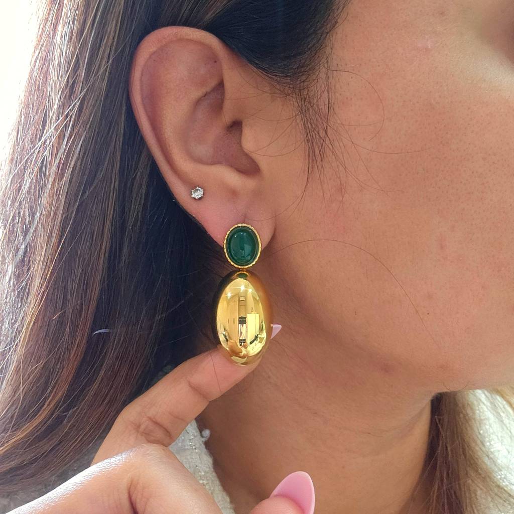 Haven Emerald Stone Earrings : TAA-9999904734235-NECKLACE