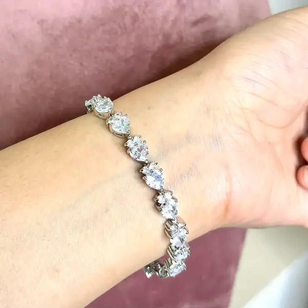 Heart Diamond Bracelet : B378