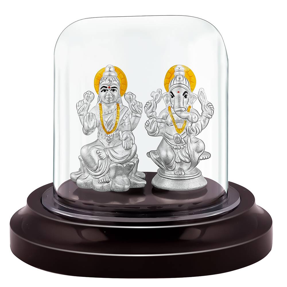 Giva 925 Silver Ekadant & Lakshmi Idols : ID044