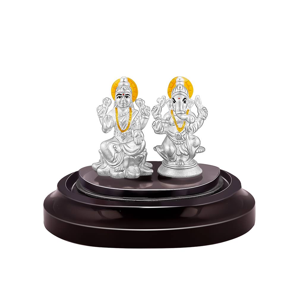 Giva 925 Silver Ekadant & Lakshmi Idols : ID044