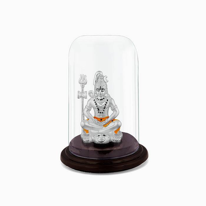 Giva 925 Silver Dual Tone Lotus Peetam| Gifts For Women And Men | With Certificate Of Authenticity A : ID048