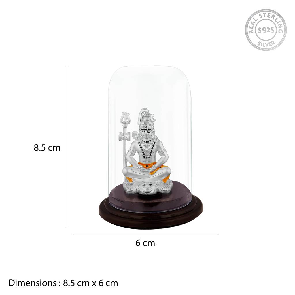 Giva 925 Silver Dual Tone Lotus Peetam| Gifts For Women And Men | With Certificate Of Authenticity A : ID048