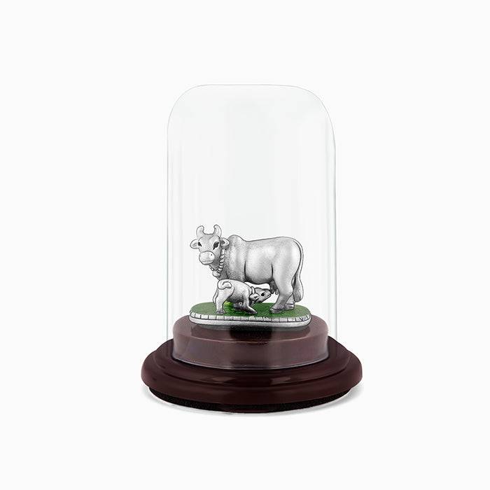 Giva 925 Silver Surabhi Kamadhenu Idol| Gifts For Family & Friends | With Certificate Of A : ID051