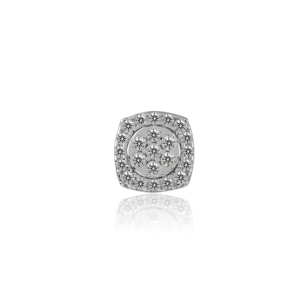 Classic Sqaure Stud Mini Earring In 925 Silver. : IJER075