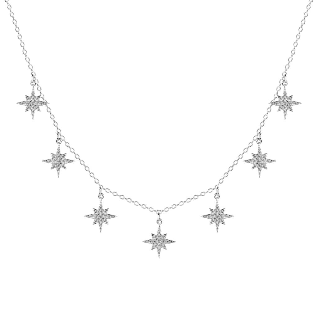 Bailey Star Necklace In 925 Silver : IJNK032