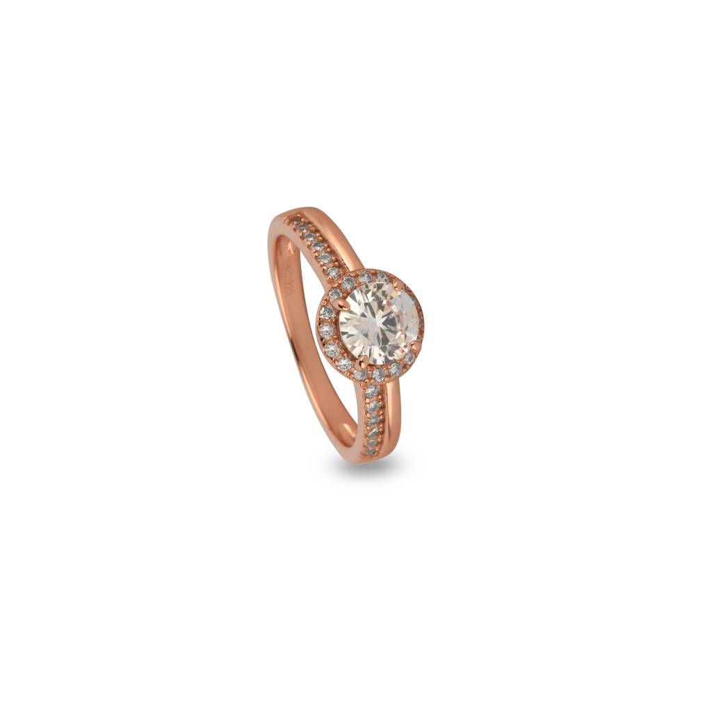 Tiana Rose Gold Proposal Ring In 925 Silver : IJRN004