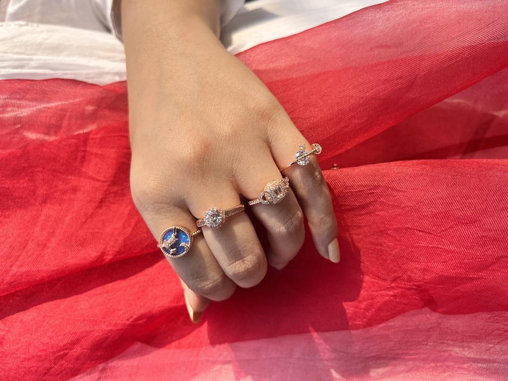 Tiana Rose Gold Proposal Ring In 925 Silver : IJRN004