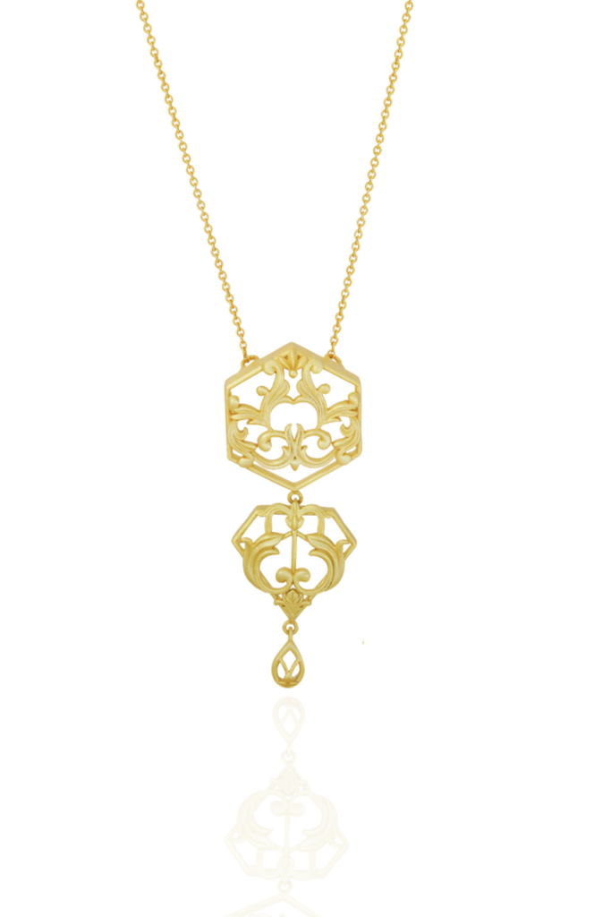 Filigree Finesse Long Necklace Set : SMRCST06