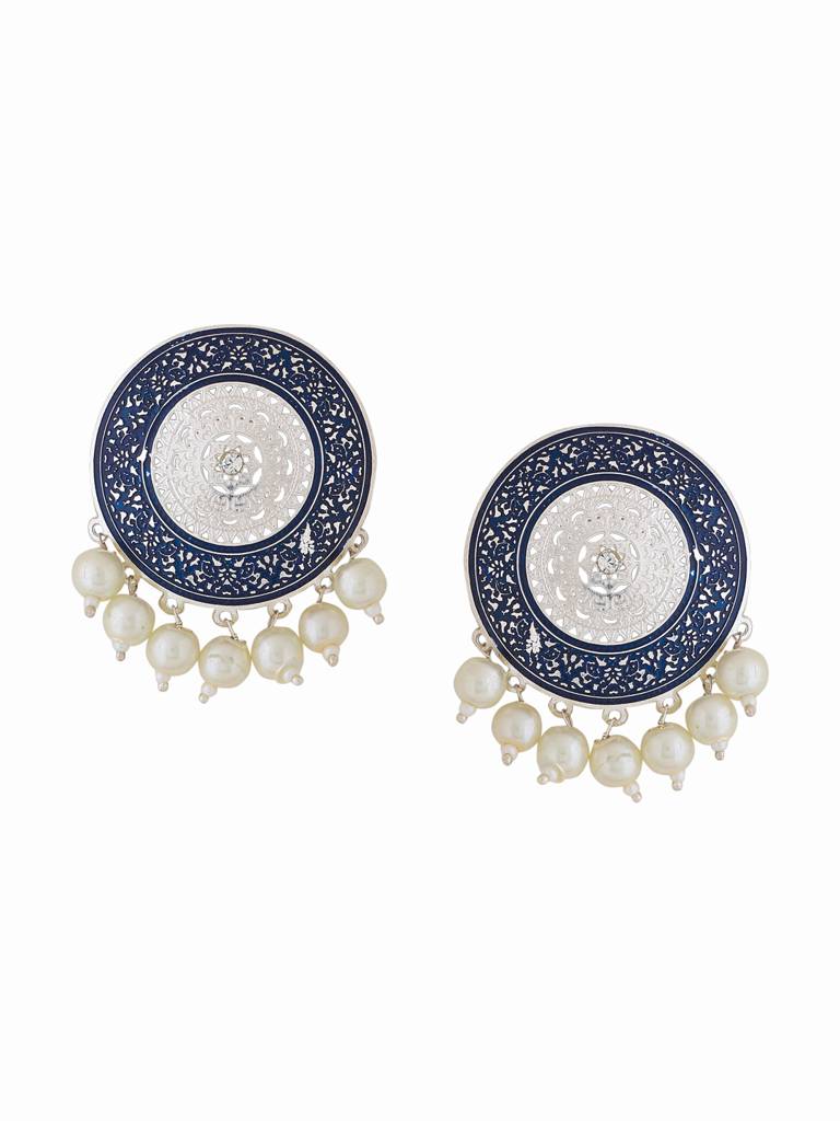 Falak Silver Studs : ABACE10