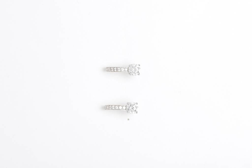 925 Sterling Silver Swiss Zirconia Hoop Amy Earring With Screw Back Gift For Women And Girls : CSWZHDE6