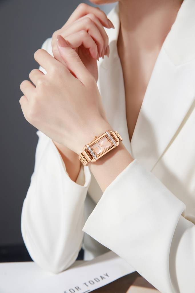 Daniel Hechter Paris Louvre Collection Square Dial Watch For Women With Roman Indices And Stainless Steel Strap-D : DHW2006-33