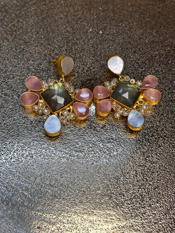 Pink Stone Mop Tops : BSJ38