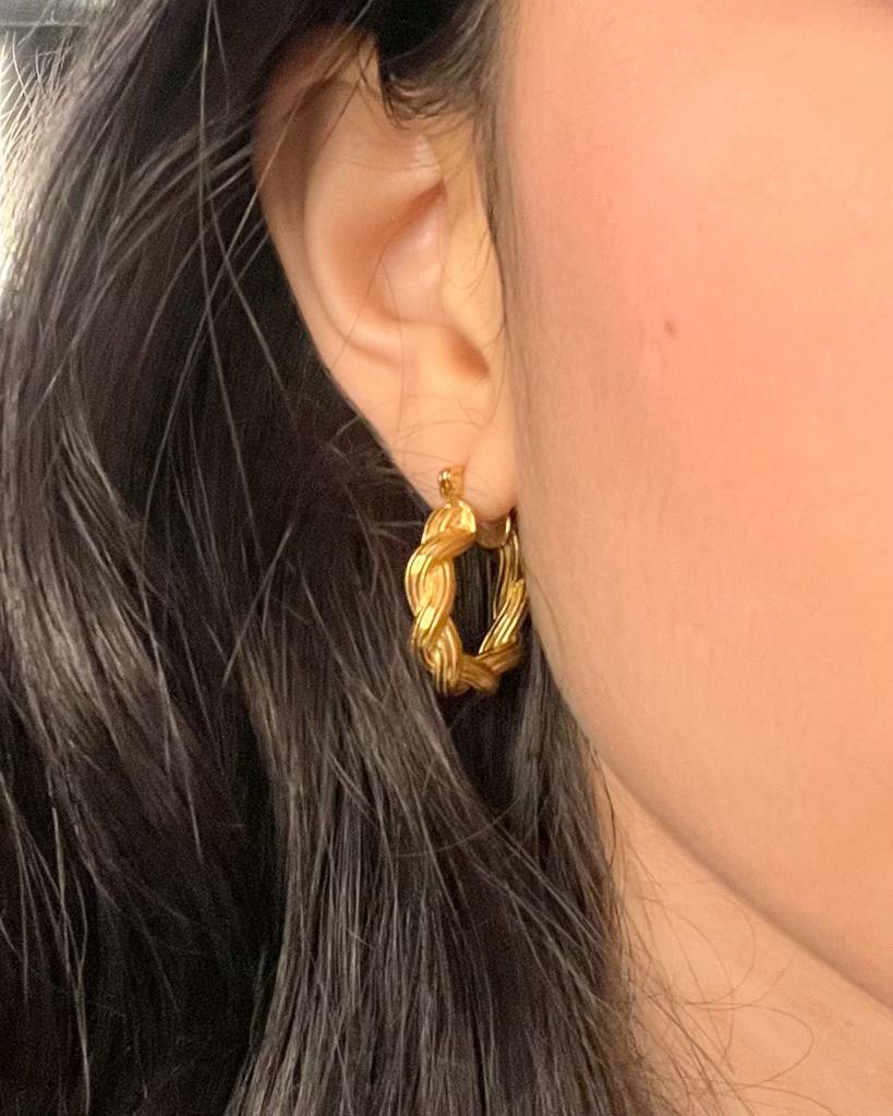 18K Gold Plated Cece Earrings : E2
